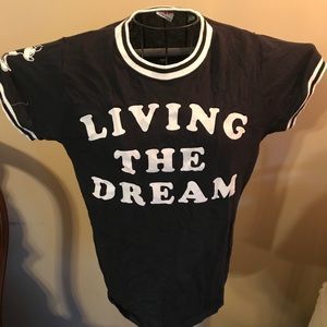Disney junk food “living the dream” tee